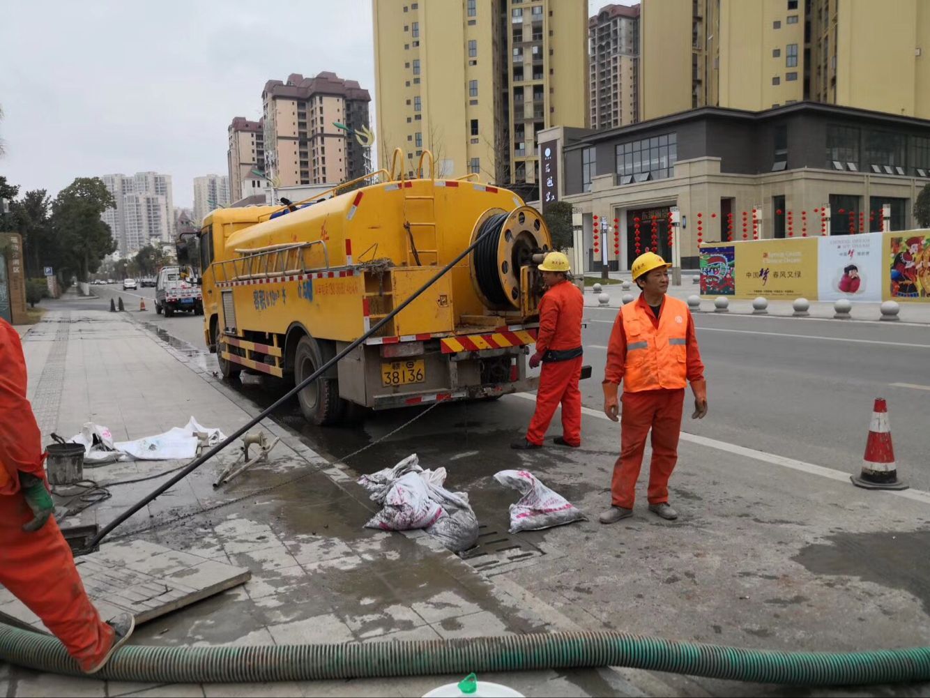 荣成排污管道清淤-管道清洗